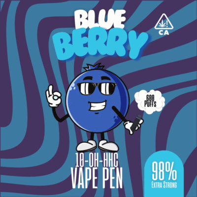 10-OH-HHC Vape Pen Blueberry 98% 10-OH-HHC Cali Vape Pen Extra Strong - CBD040