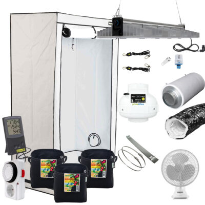3 Pflanzen Komplettset High-End 265W 120x60 - Grow Guru