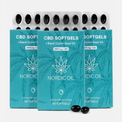 3FÜR2 CBD Kapseln 384mg - Nordic Oil