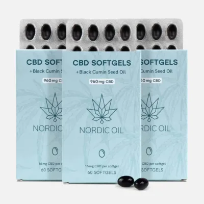 3FÜR2 CBD Kapseln 960mg - Nordic Oil
