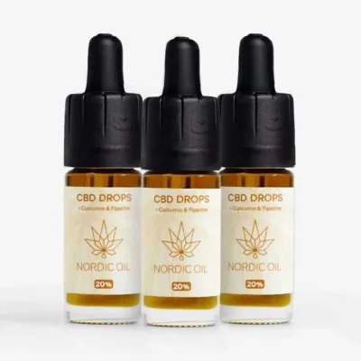 3FÜR2 CBD Öl 20% mit Curcumin - Nordic Oil