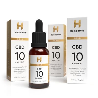 3x Gold CBD Öl 10% - Hempamed