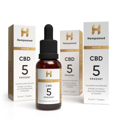 3x Gold CBD Öl 5% - Hempamed