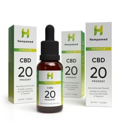3x Premium CBD Öl 20% - Hempamed