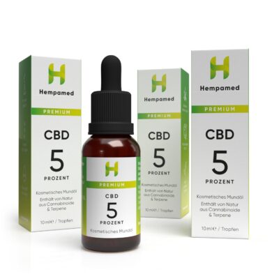 3x Premium CBD Öl 5% - Hempamed