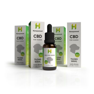 4x Premium CBD Öl für Hunde 6% Lachs-Aroma - Hempamed