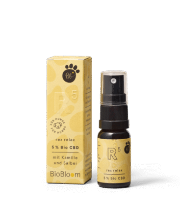 5% Bio CBD Öl für Hunde rex relax - BioBloom