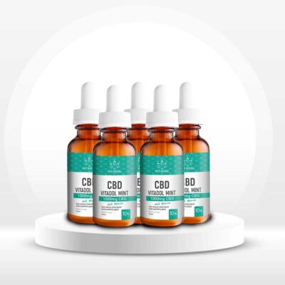 5 x Vitadol Mint CBD Öl 10% 10ml - CBDwelt