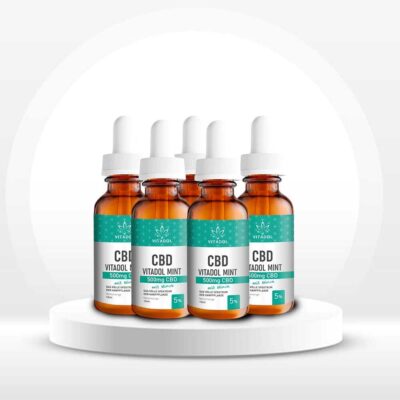 5 x Vitadol Mint CBD Öl 5% 10ml - CBDwelt