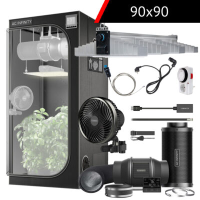 AC Infinity & SANlight Komplettset M | 90x90x180 cm | 265 Watt - Grow Guru