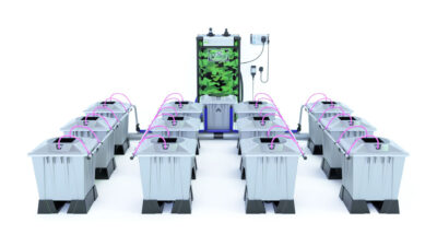 Alien Hydroponics AERO System Silver Series 15L Töpfe für 12 Pflanzen - Grow Guru