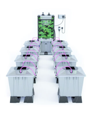 Alien Hydroponics AERO System Silver Series 15L Töpfe für 8 Pflanzen - Grow Guru