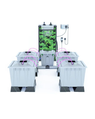 Alien Hydroponics AERO System Silver Series 30L Töpfe mit 4 Töpfen - Grow Guru