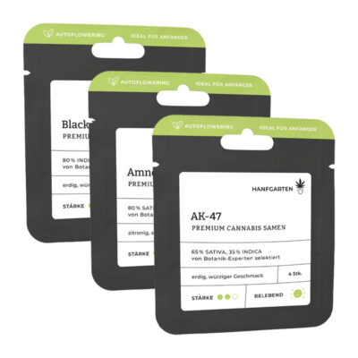 Bestseller Samen 3er-Set Autoflowering - Hanfgarten