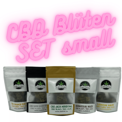 CBD Blüten 5er Bundle Set Small inkl. 5 Verschiedene Sorten in jeweils 1g - CBD040
