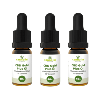 CBD Gold Öl 40% Angebot 3 zum Preis von 2 - Cannalin
