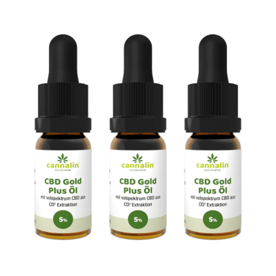 CBD Gold Öl 5% Angebot 3 zum Preis von 2 - Cannalin