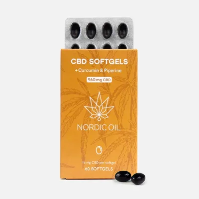 CBD Kapseln 960mg mit Curcumin - Nordic Oil
