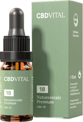 CBD Naturextrakt PREMIUM Öl 18% - CBD Vital