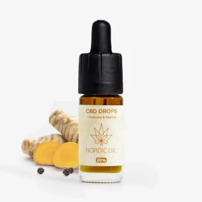 CBD Öl 20% mit Curcumin - Nordic Oil