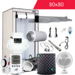 DIY High End LED Growbox Komplettset 80x80 265W