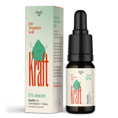 Ein Tropfen voll Kraft CBD Öl 5% - Grinsekatzen