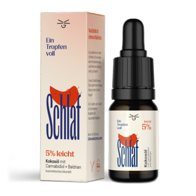 Ein Tropfen voll Schlaf CBD Öl 5% - Grinsekatzen