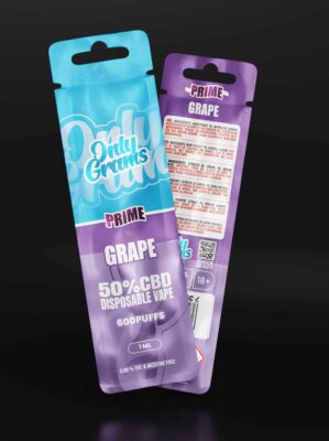 Grape CBD Vape 50% CBD - Only Grams