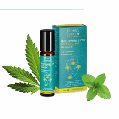 Gröeen Organic Pfefferminz und CBD Kopf-Nacken Wellness Roll-On CBD Aromapflege - CBDwelt