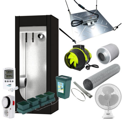 Growbox Komplettset mit Bewässerung 60x60 110W - Grow Guru