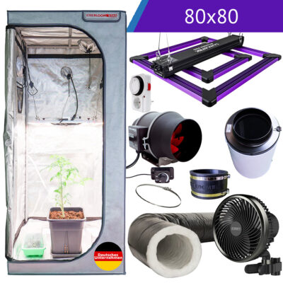 Lumatek & Crescience Komplettset M | 80x80x180 cm | 200 Watt - Grow Guru