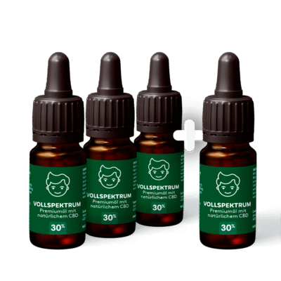 4x CBD Öl 30% 4 zum Preis von 3 - Canimal
