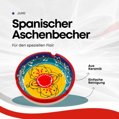 Aschenbecher farbige Streifen - Hanfjack