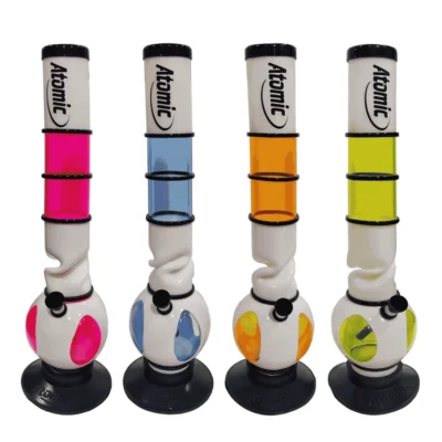 Atomic Acrylbong Bubble Design Höhe 40cm - Hanfjack