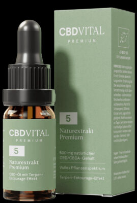 CBD VITAL Naturextrakt Premium Öl 5 % - Bushdoctor