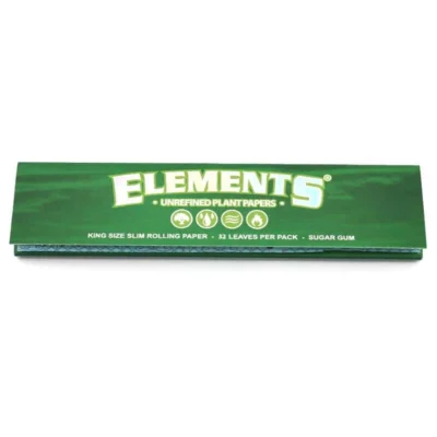 Elements Green Papers King Size Slim 32 Blatt - Hanfjack