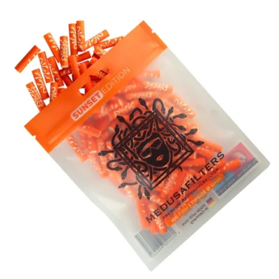 Medusafilters Aktivkohlefilter 6mm Sunset 100 Stück - Hanfjack
