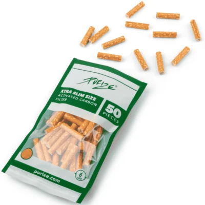PURIZE Aktivkohlefilter XTRA Slim 6mm im Beutel Spion 50 Stück - Hanfjack