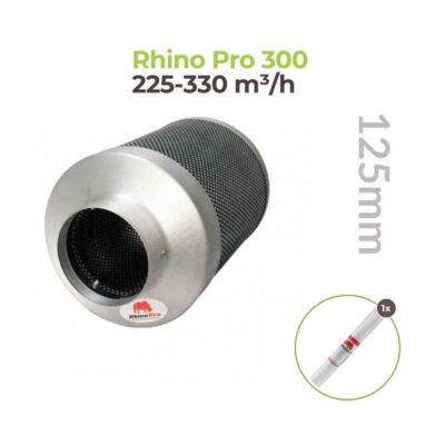 Rhino Pro Aktivkohlefilter Serie 125mm 225-350m³/h Rhino Pro 300 - Hanfjack