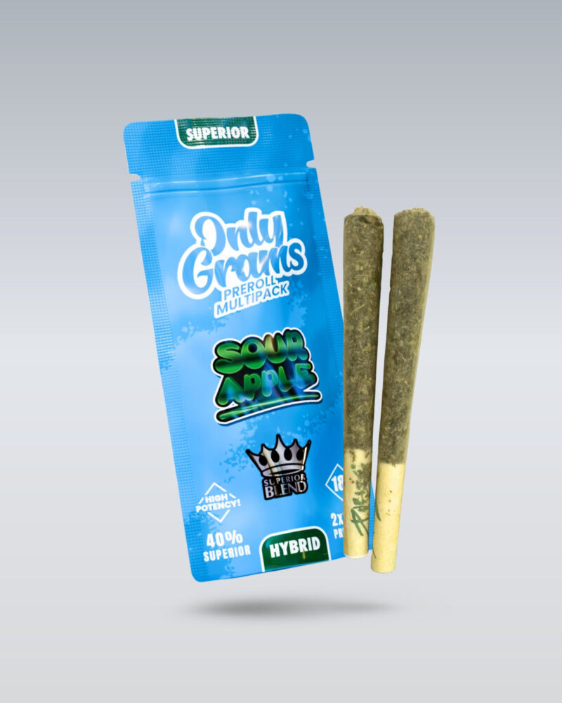 Superior Pre-Rolls 40% Sour Apple 3g - Only Grams