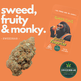 Sweedbar Gorilla Tangerine Cali CBD Blüten 3