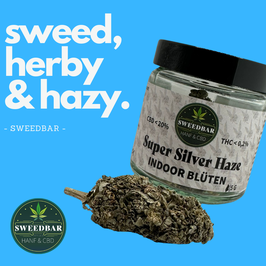 Sweedbar Super Silver Haze CBD Blüten 5g - Hanfjack