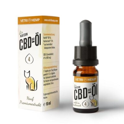 Vetrihemp CBD-Öl 4% für Katzen 10 ml - Bushdoctor